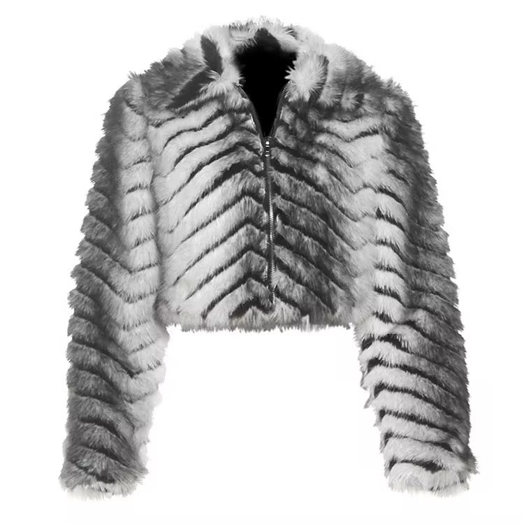 FUR CROP JACKET
