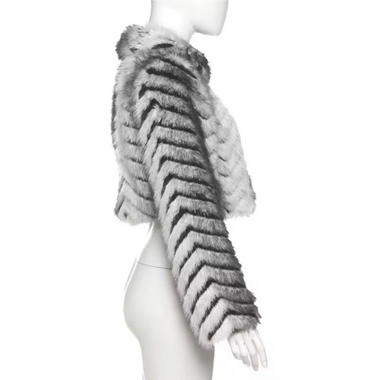 FUR CROP JACKET