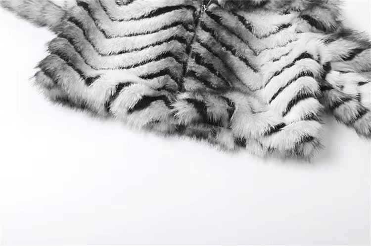 FUR CROP JACKET
