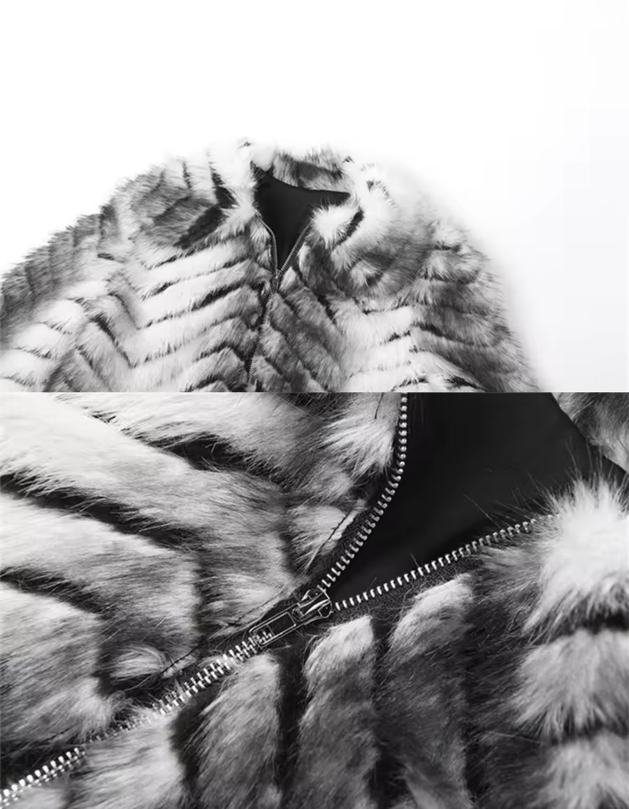 FUR CROP JACKET