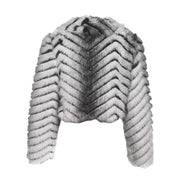 FUR CROP JACKET
